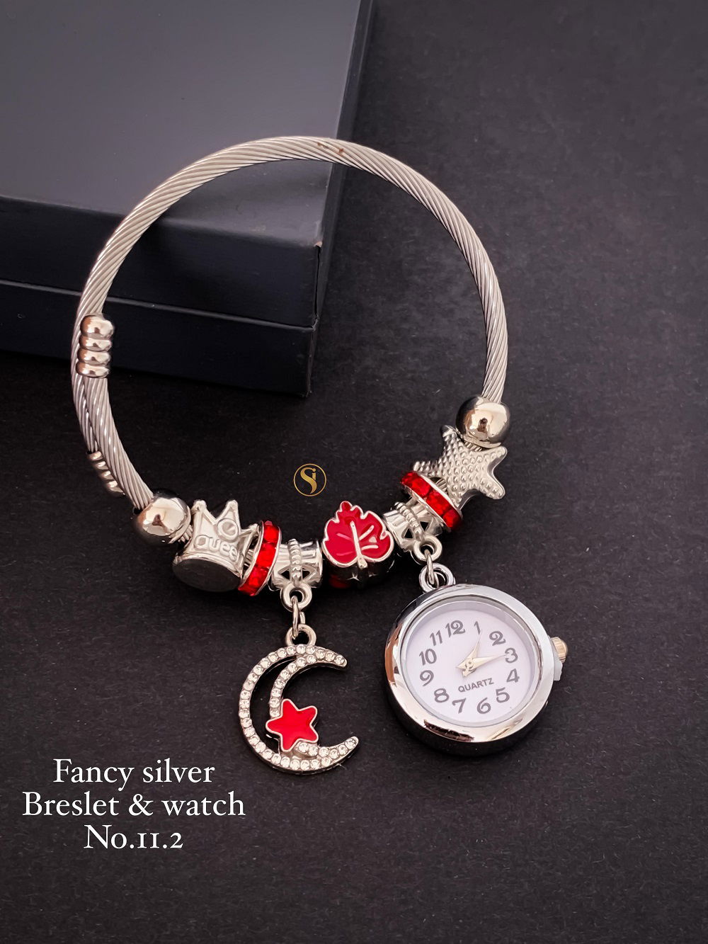 Fancy Party Wear Silver Bracelets And Watch Wholesale Shop In Surat
